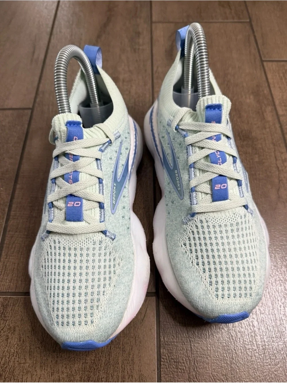 Brooks Glycerin GTS 20 Blue Green White 120721B409 Women's Sz 5